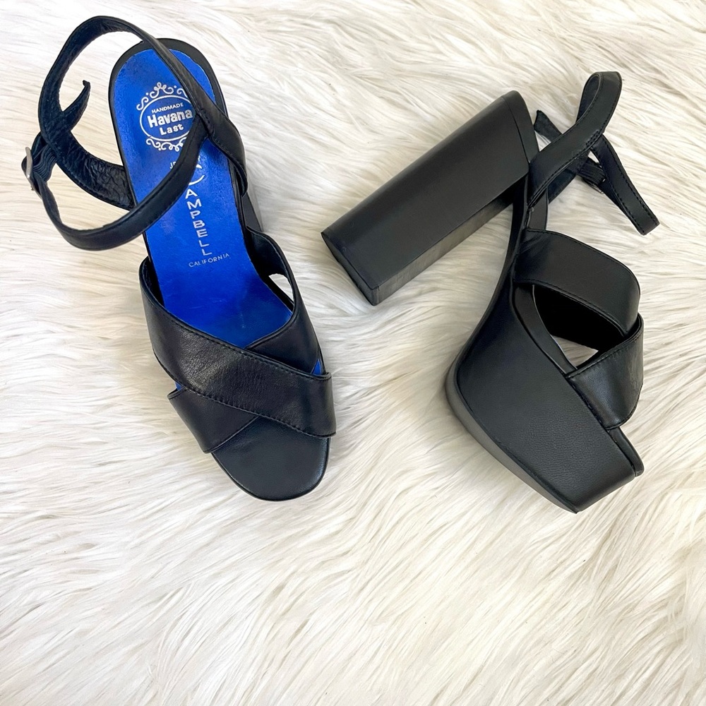 🆕 Jeffrey Campbell Geri Leather Platform - Picture 6 of 11